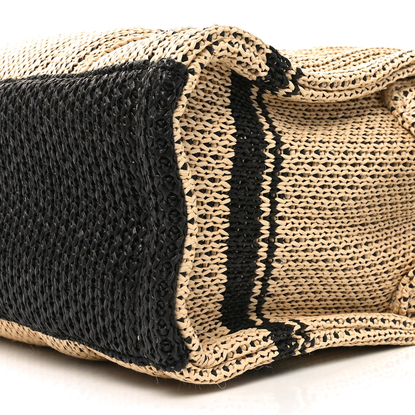 Straw Jacquard Medium The Traveler Tote Bag Natural