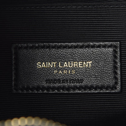 Saint Laurent Calfskin Matelasse Monogram Cassandre Tablet Pouch Black 8 of 9