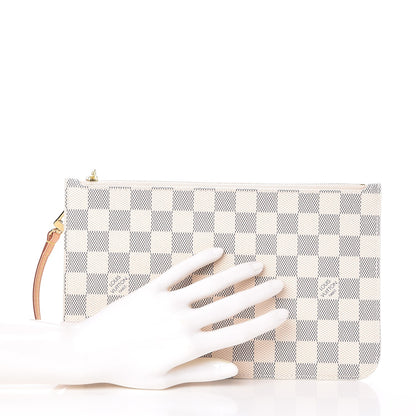 Louis Vuitton Damier Azur Neverfull MM GM Pochette 2 of 8