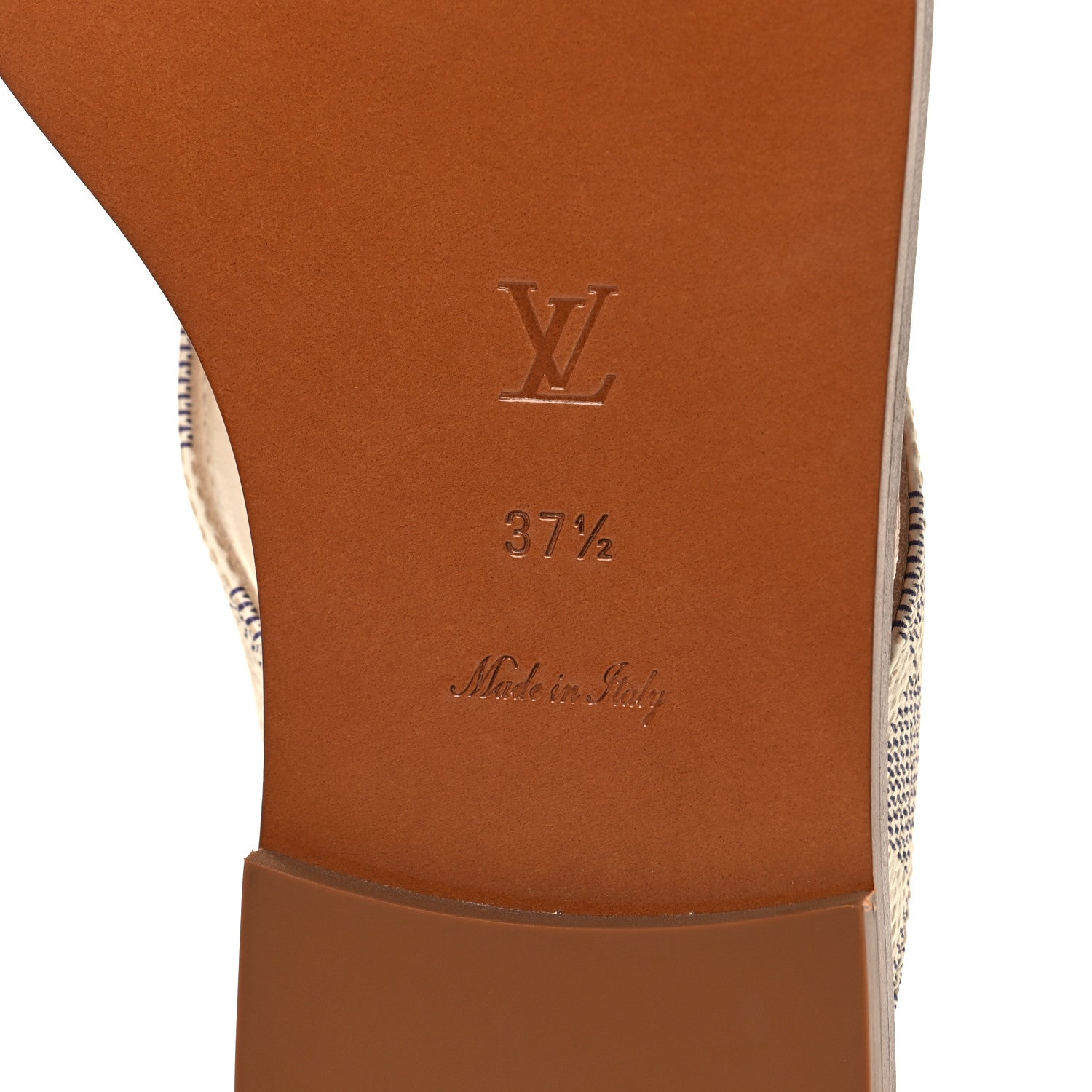 Louis Vuitton Damier Azur Sunny Flat Thong Sandals 37.5 8 of 9