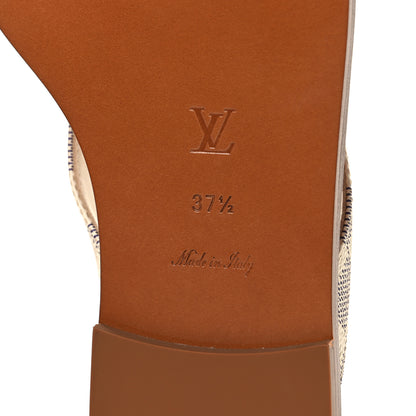 Louis Vuitton Damier Azur Sunny Flat Thong Sandals 37.5 8 of 9
