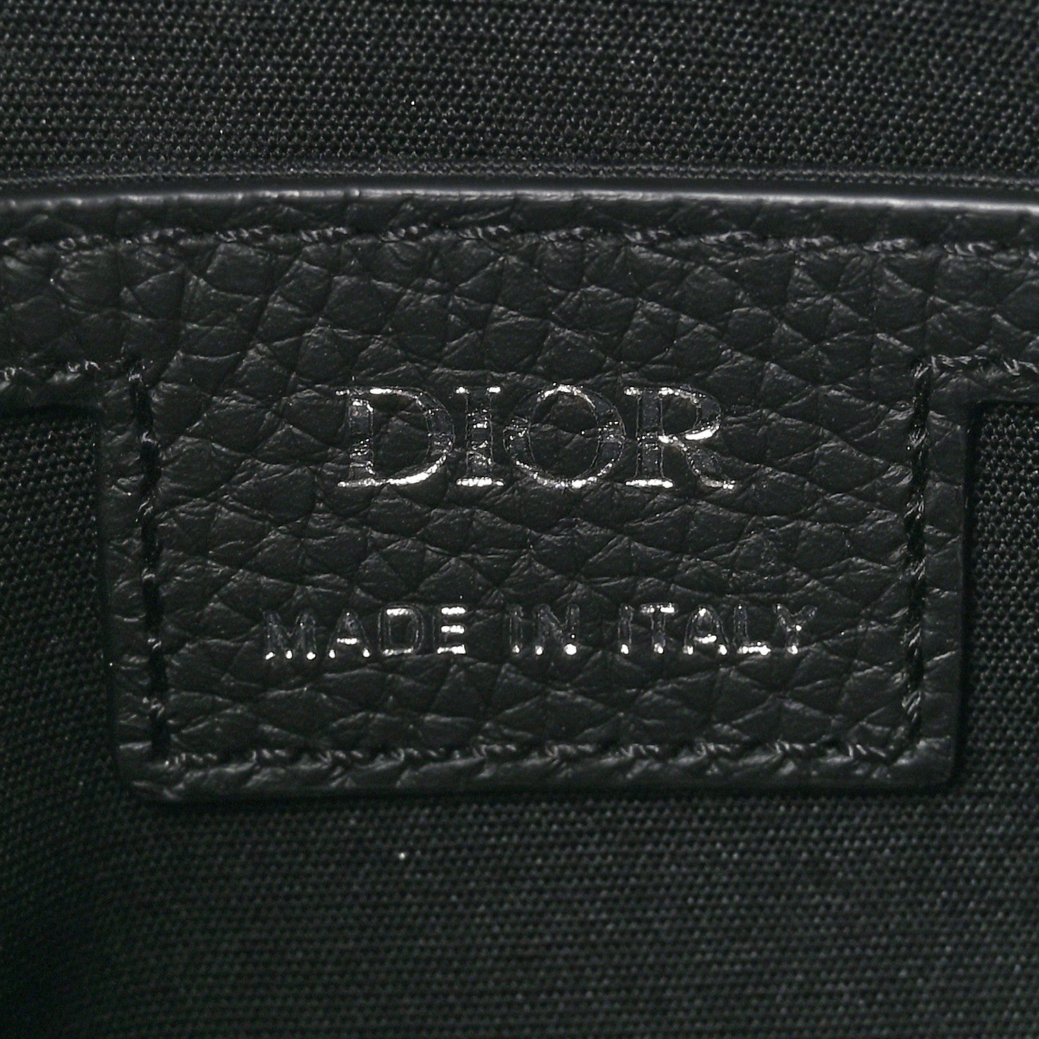 Christian Dior Grained Calfskin Embossed Dior Gravity Rider Zipped 2.0 Messenger Black 7 of 12