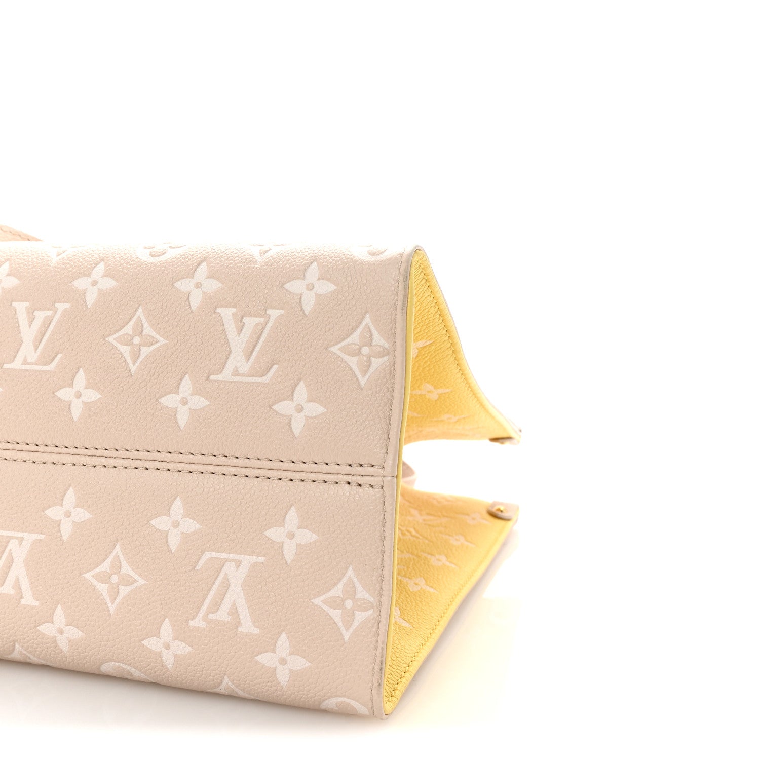 Louis Vuitton Empreinte Monogram Spring In The City Onthego MM Beige Pink Yellow 9 of 9
