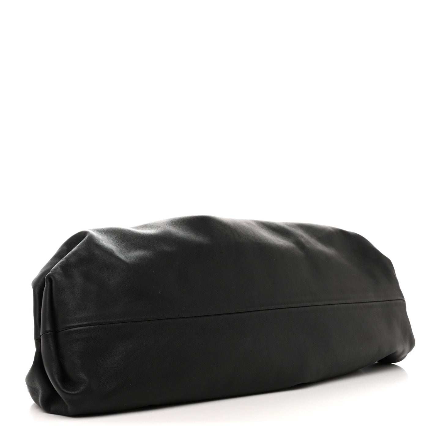 Smooth Butter Calf The Pouch Oversized Clutch Black