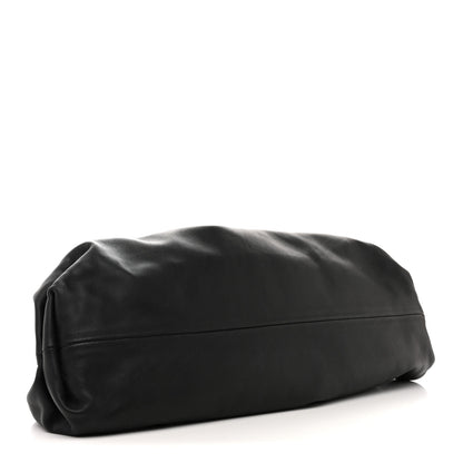 Bottega Veneta Smooth Butter Calf The Pouch Oversized Clutch Black 4 of 10