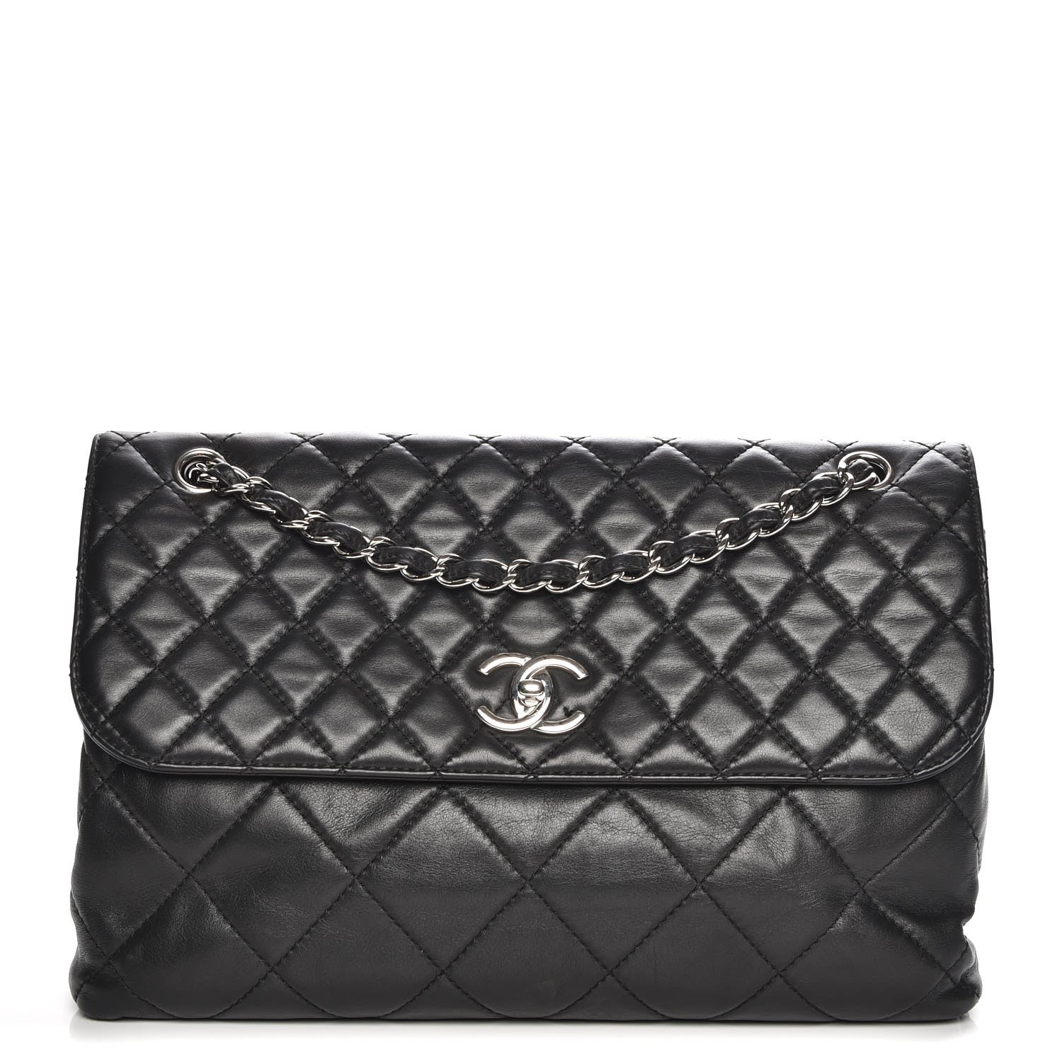 Chanel Calfskin Quilted In The Business Flap Bag Black 1 of 7