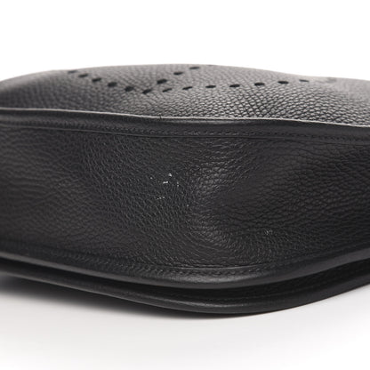 Hermes Taurillon Clemence Evelyne III PM Black 9 of 10
