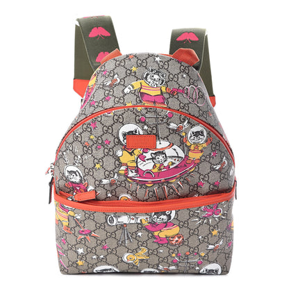 Gucci GG Supreme Monogram Space Cats Childrens Backpack 1 of 10