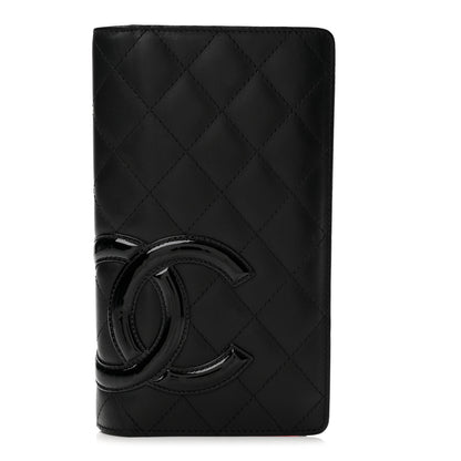 Chanel Calfskin Quilted Cambon Yen Wallet Black 1 of 13