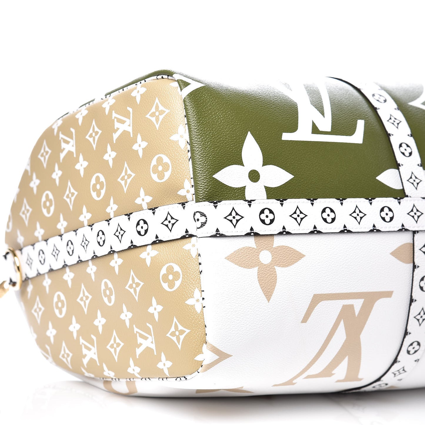 Monogram Giant Keepall Bandouliere 50 Kaki Beige