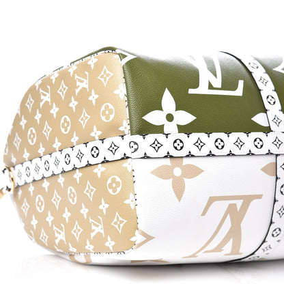 Louis Vuitton Monogram Giant Keepall Bandouliere 50 Kaki Beige 7 of 8