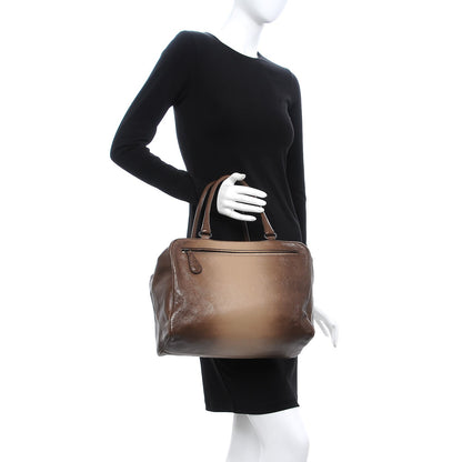 Bottega Veneta Madras Goatskin Sfumato Heritage Brera Walnut 2 of 8