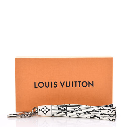 Louis Vuitton Monogram Tassel Bag Charm White 7 of 7