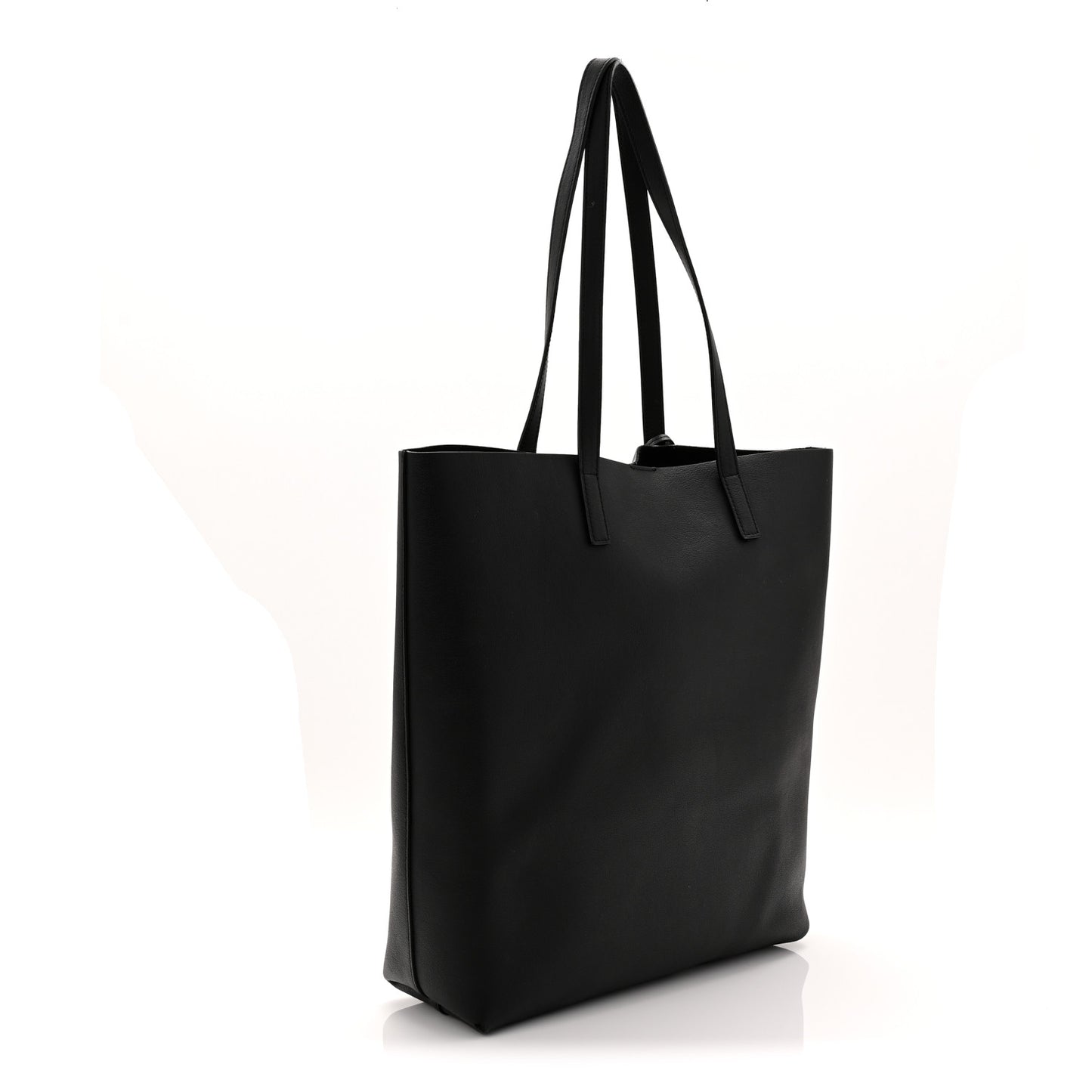 Calfskin North-South Shopping Tote Black