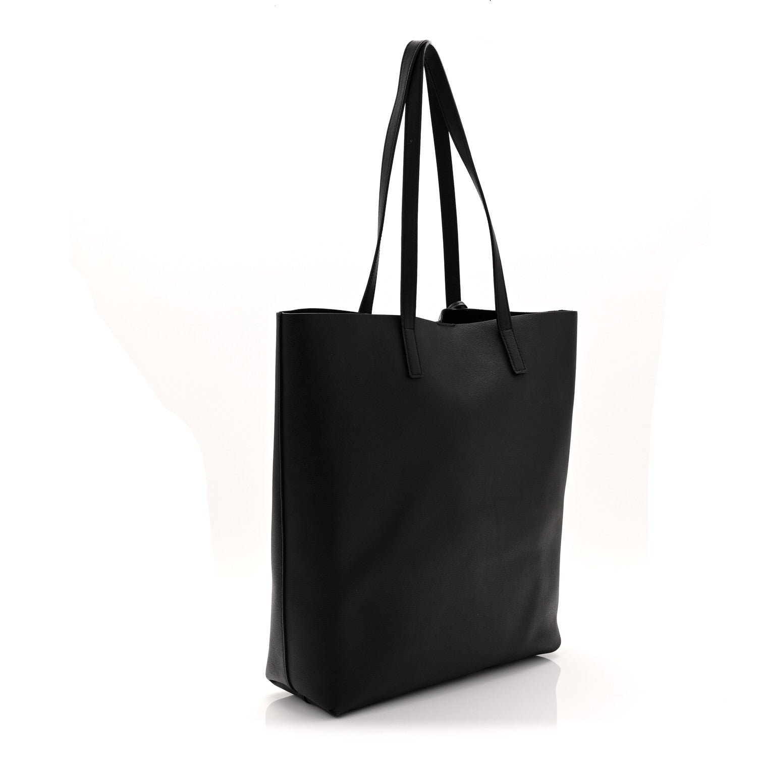 Saint Laurent Calfskin North-South Shopping Tote Black 4 of 12