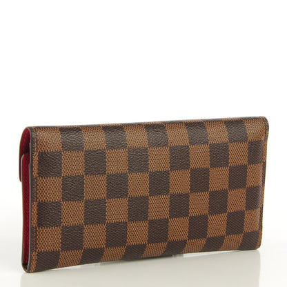 Louis Vuitton Damier Ebene Josephine Wallet Red 3 of 8
