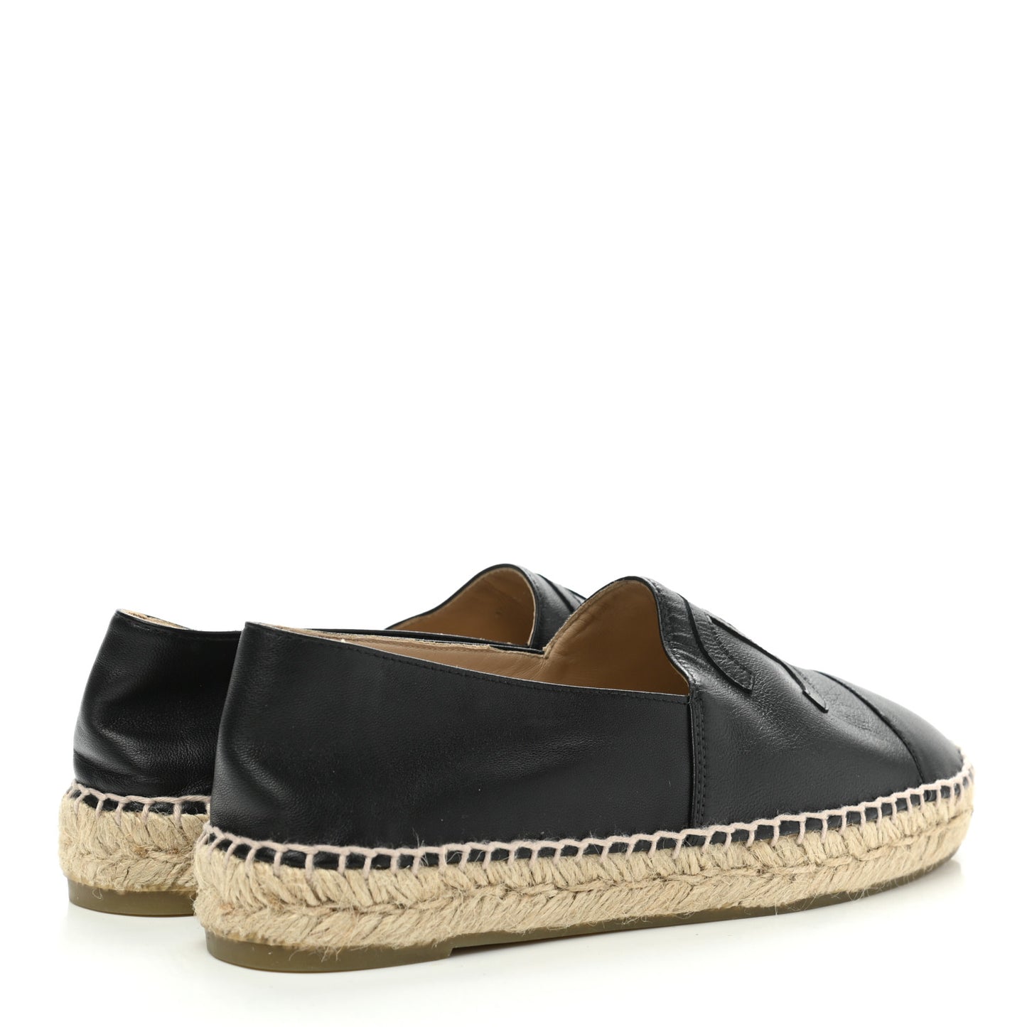 Lambskin CC Espadrilles 39 Black