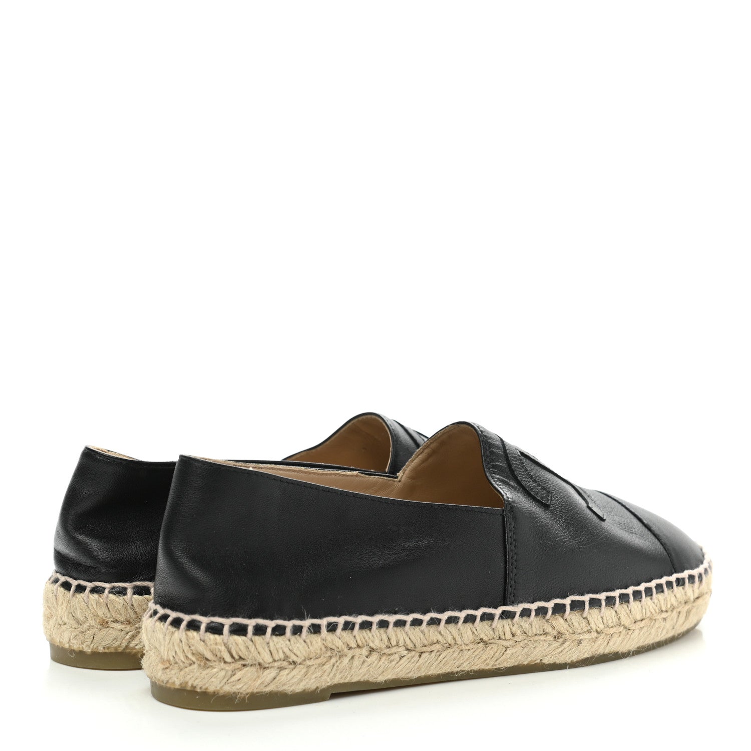 Chanel Lambskin CC Espadrilles 39 Black 4 of 11