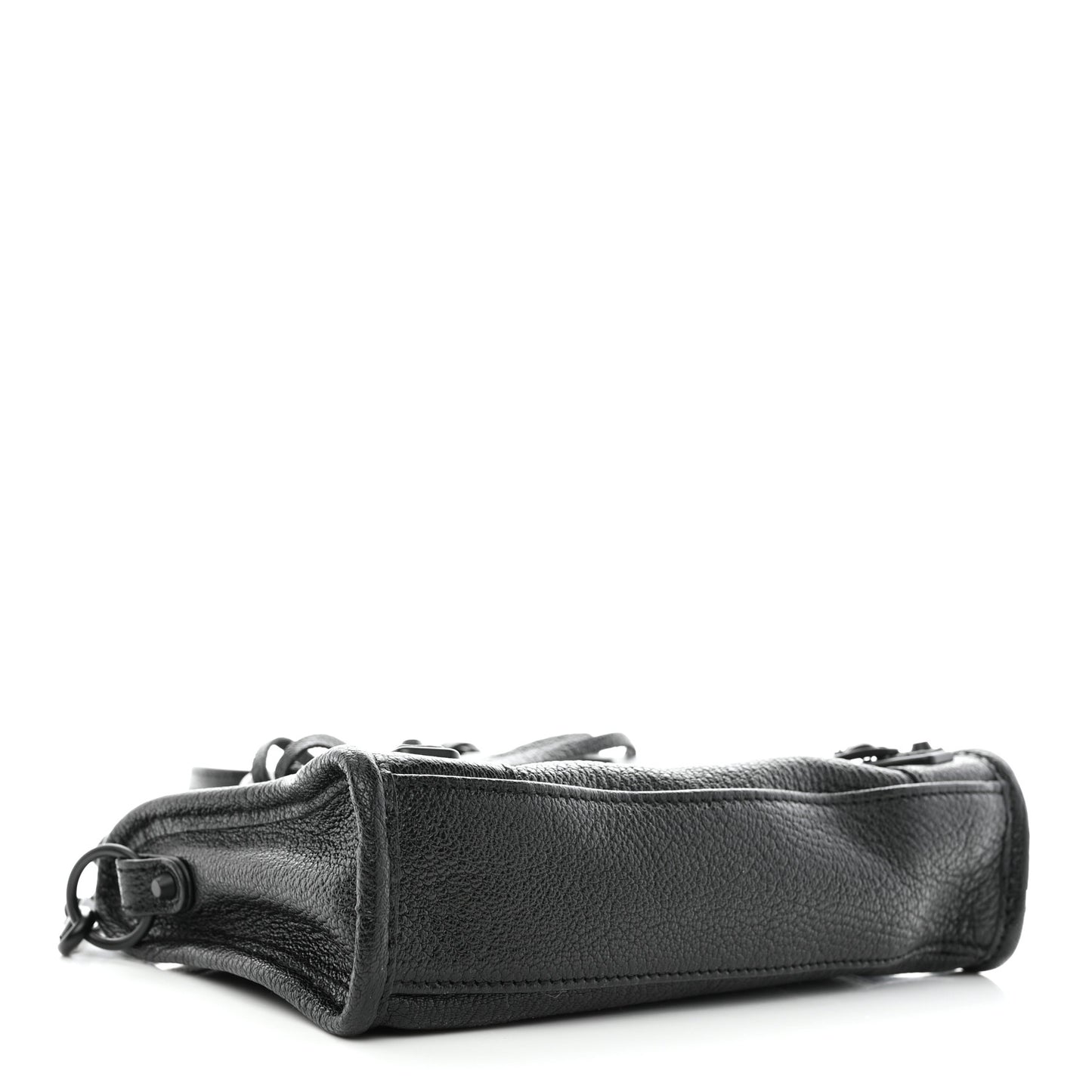 Chevre Black Metallic Edge Hardware Mini City Black
