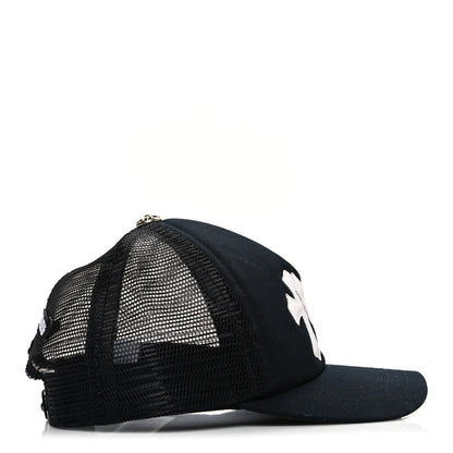 Chrome Hearts Cotton Mesh Triple Cross Cemetery CH Trucker Hat Black White 5 of 8