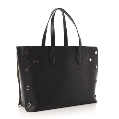 Givenchy Calfskin Chain Embossed Medium Bond Shopper Tote Black 3 of 11