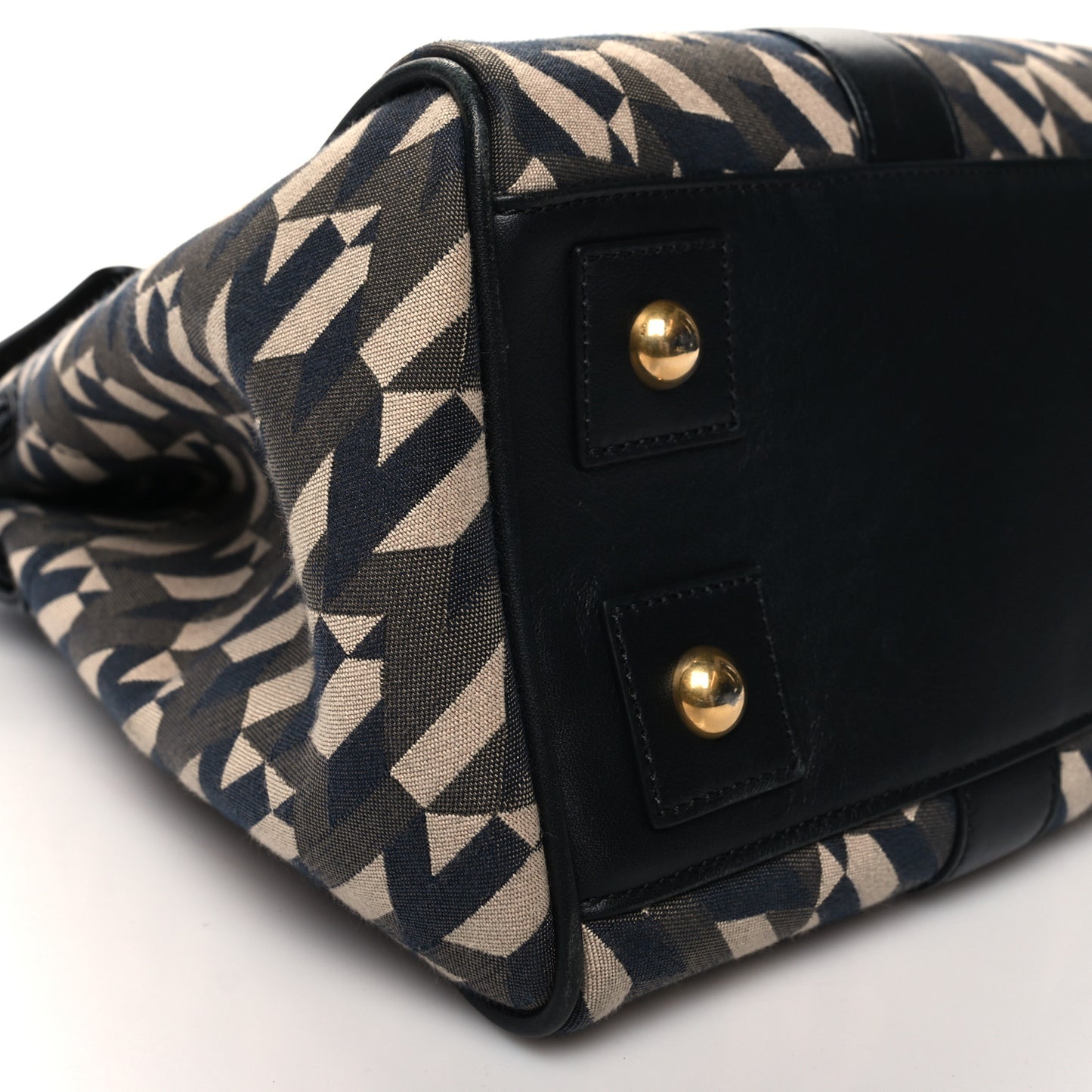 Monogram Smooth Calfskin Canvas Print Bayswater Black