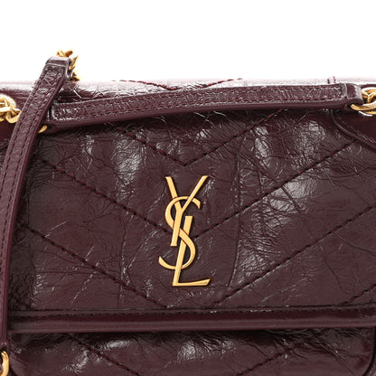 Saint Laurent Grained Lambskin Monogram Mini Niki Chain Satchel Arabica 8 of 11