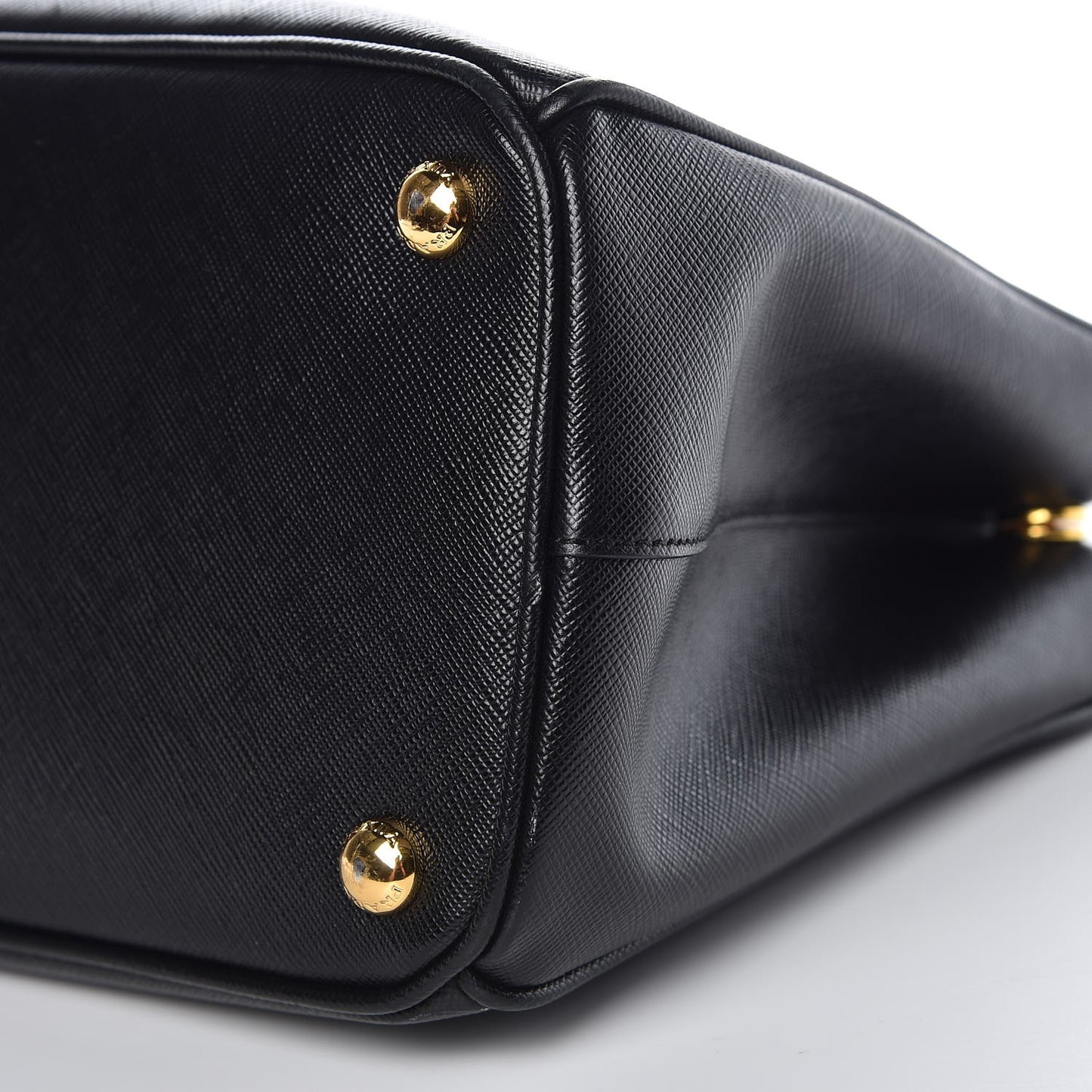 Saffiano Small Galleria Double Zip Tote Black