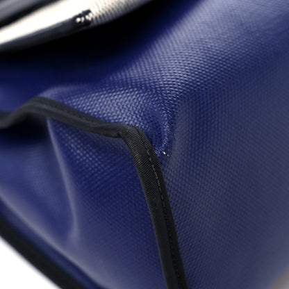 Hermes Toile H Berline Vache Hunter Herbag Zip PM 31 Bleu Saphir Black 11 of 15