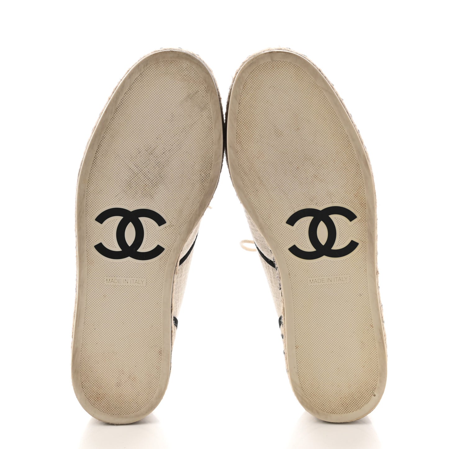 Cotton Lace Up Espadrilles 37 Light Beige