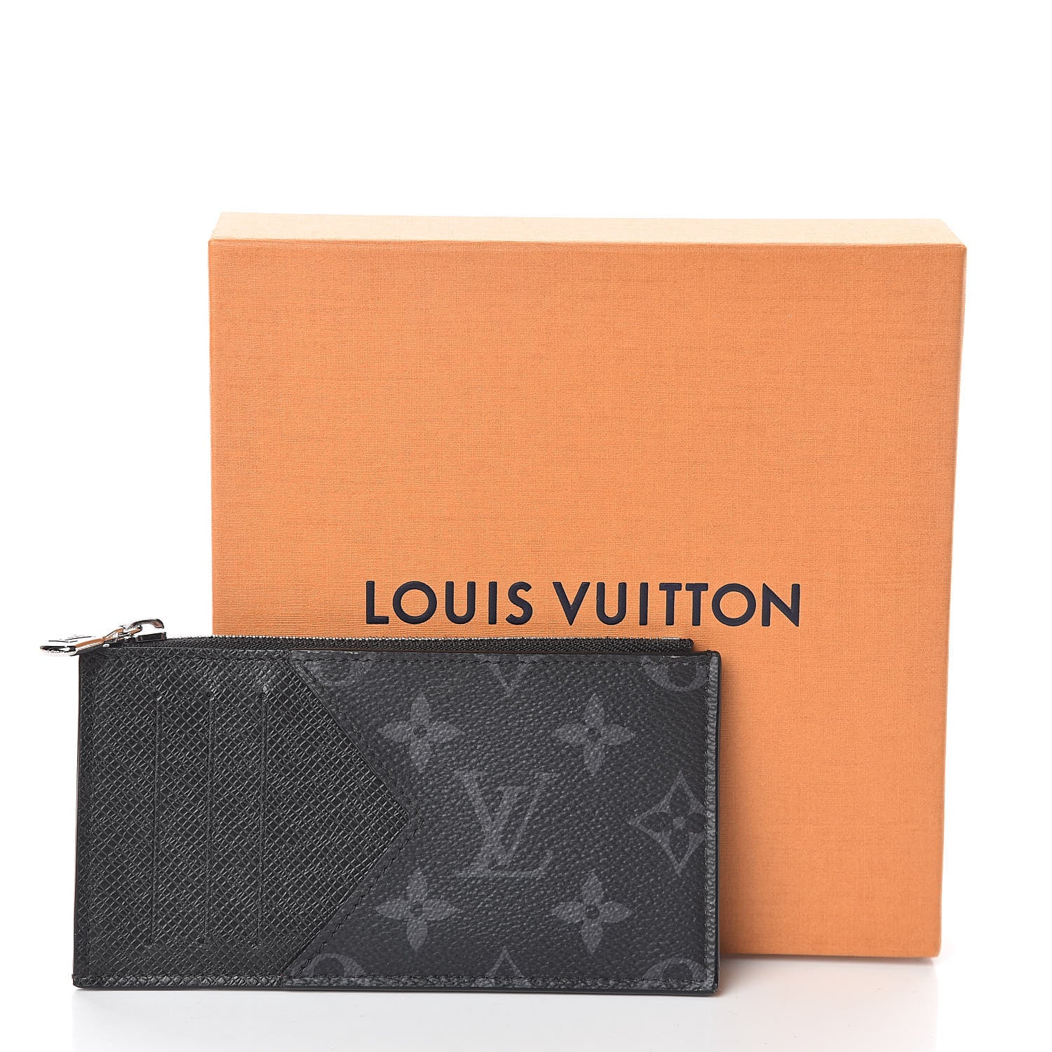 Louis Vuitton Monogram Eclipse Taiga Coin Card Holder 7 of 7