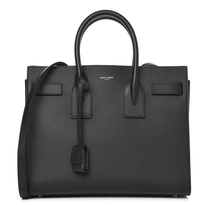 Saint Laurent Grained Calfskin Small Sac De Jour Black 1 of 7