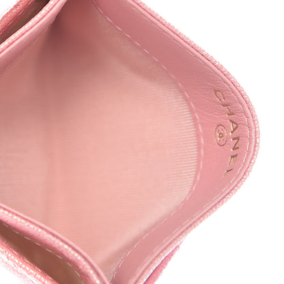 Chanel Iridescent Caviar Quilted Card Holder Pink 5 of 9