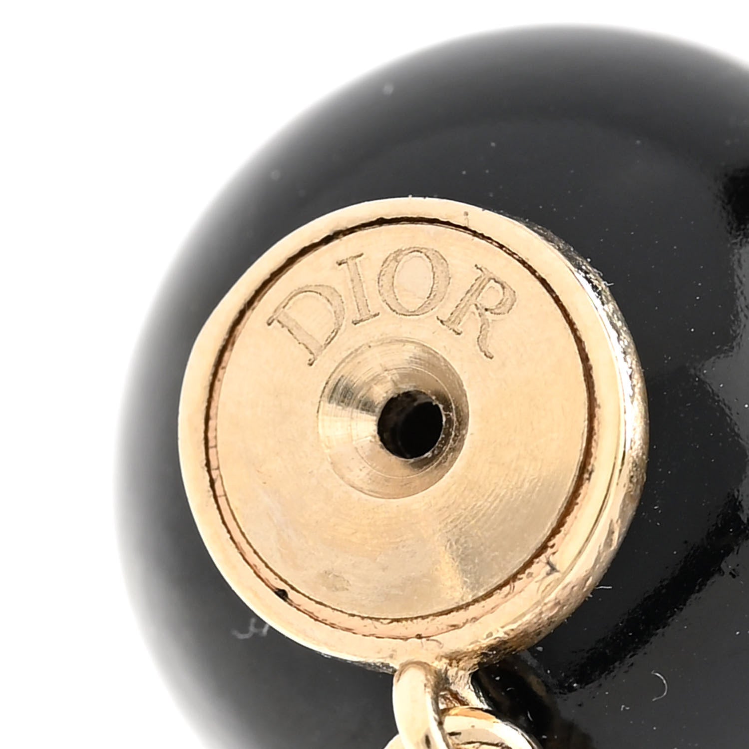 Christian Dior Pearl Eiffel Tribal Earrings Black 4 of 5