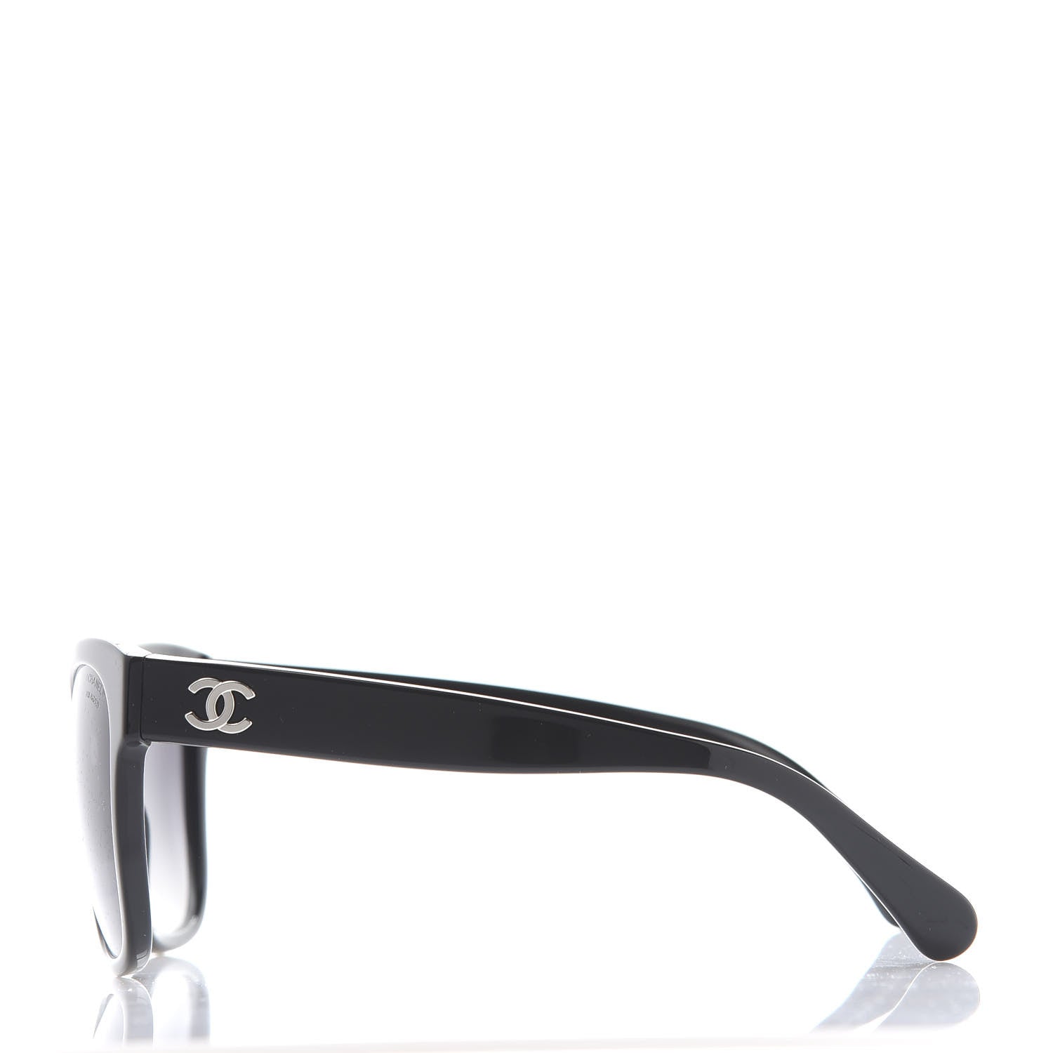 Chanel Acetate Polarized Square CC Sunglasses 5380 Black 3 of 8