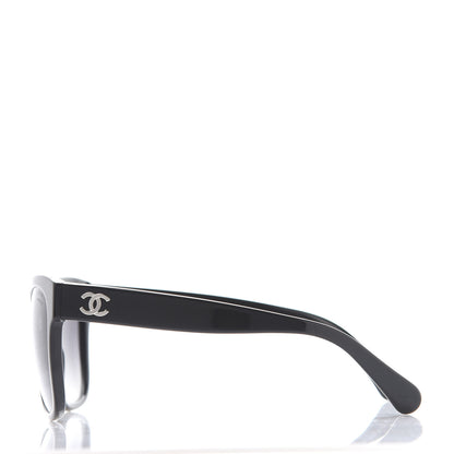 Chanel Acetate Polarized Square CC Sunglasses 5380 Black 3 of 8
