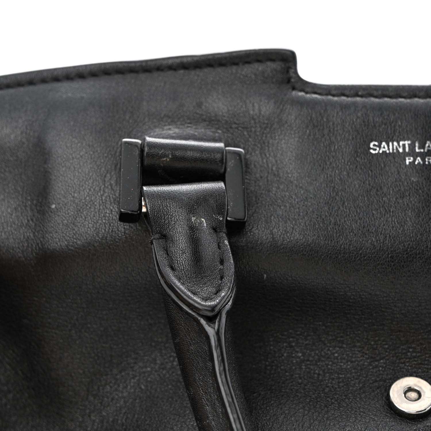 Saint Laurent Calfskin Small Monogram Cabas Black 12 of 17