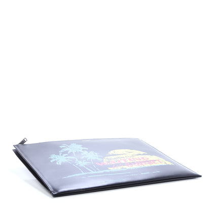 Saint Laurent Calfskin Waiting for Sunset Large Sac De Jour Carryall Pouch Black 4 of 7