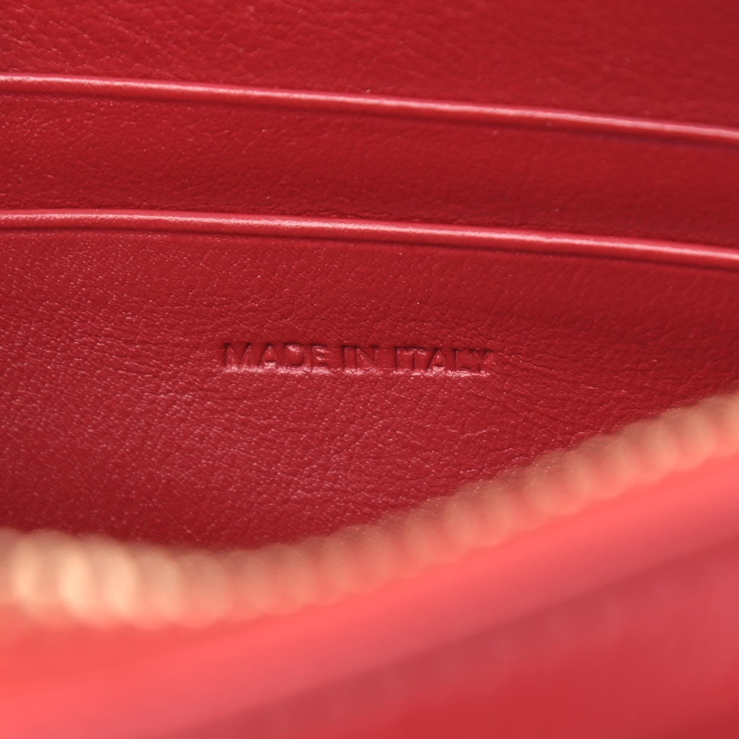 Celine Calfskin Quilted Small C Charm Bag Red 7 of 10