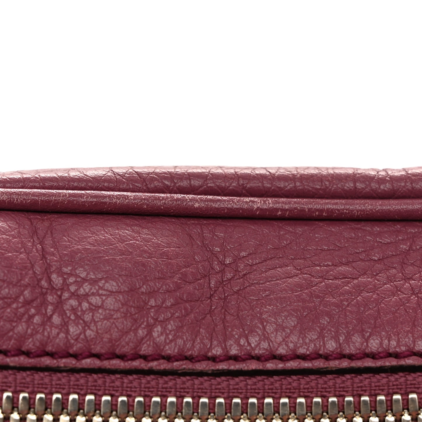 Pebbled Calfskin Small Soho Disco Bag Peonia Flower