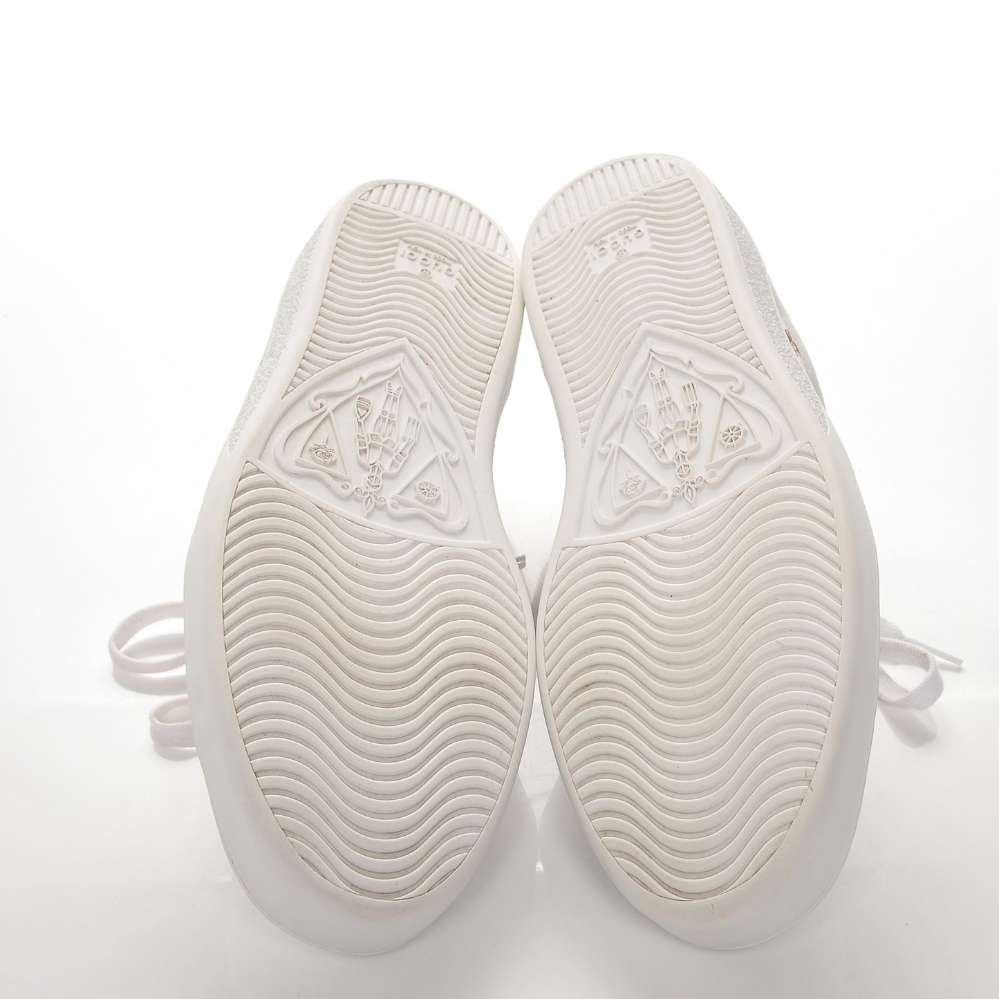 Calfskin Ayers Web Bee Star Embroidered Mens Ace Sneakers 11 White Green