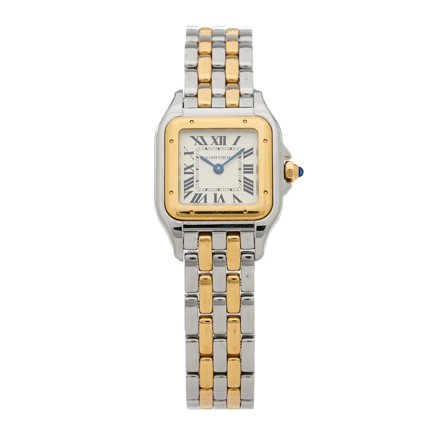 Cartier Stainless Steel 18K Yellow Gold 22mm Panthere Quartz Watch 1 of 5