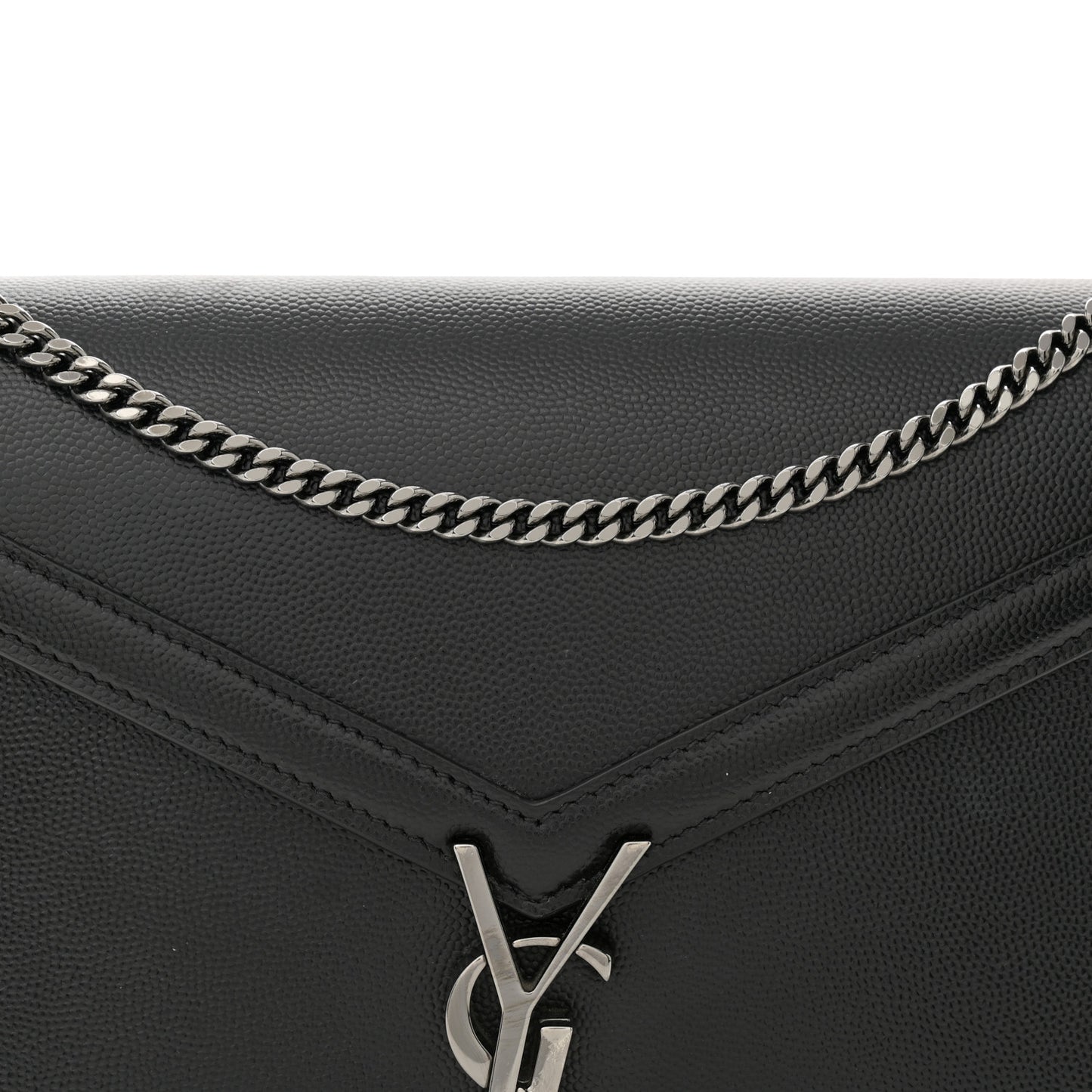 Grain De Poudre Monogram Cassandra Clasp Bag Black
