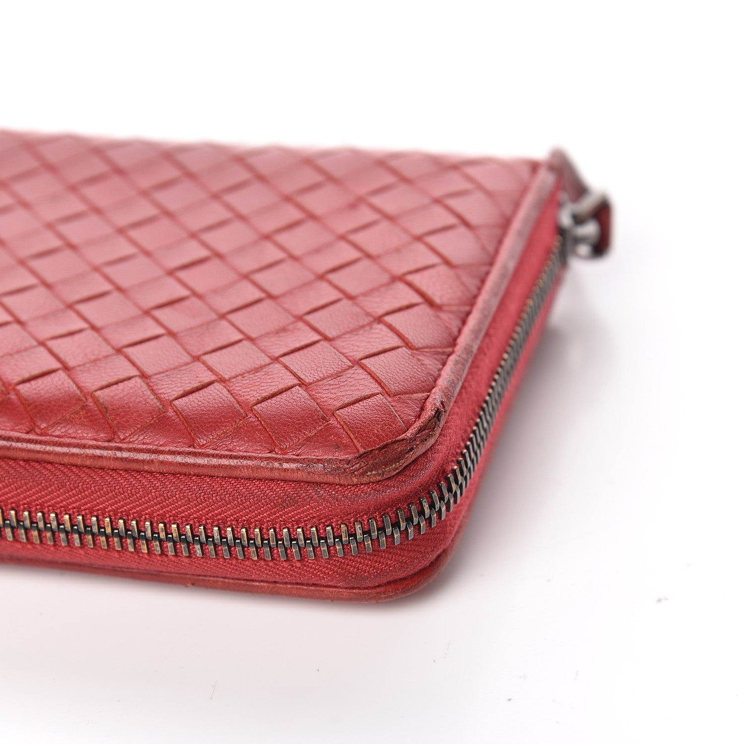 Bottega Veneta Nappa Intrecciato Zip Around Wallet 10 of 16
