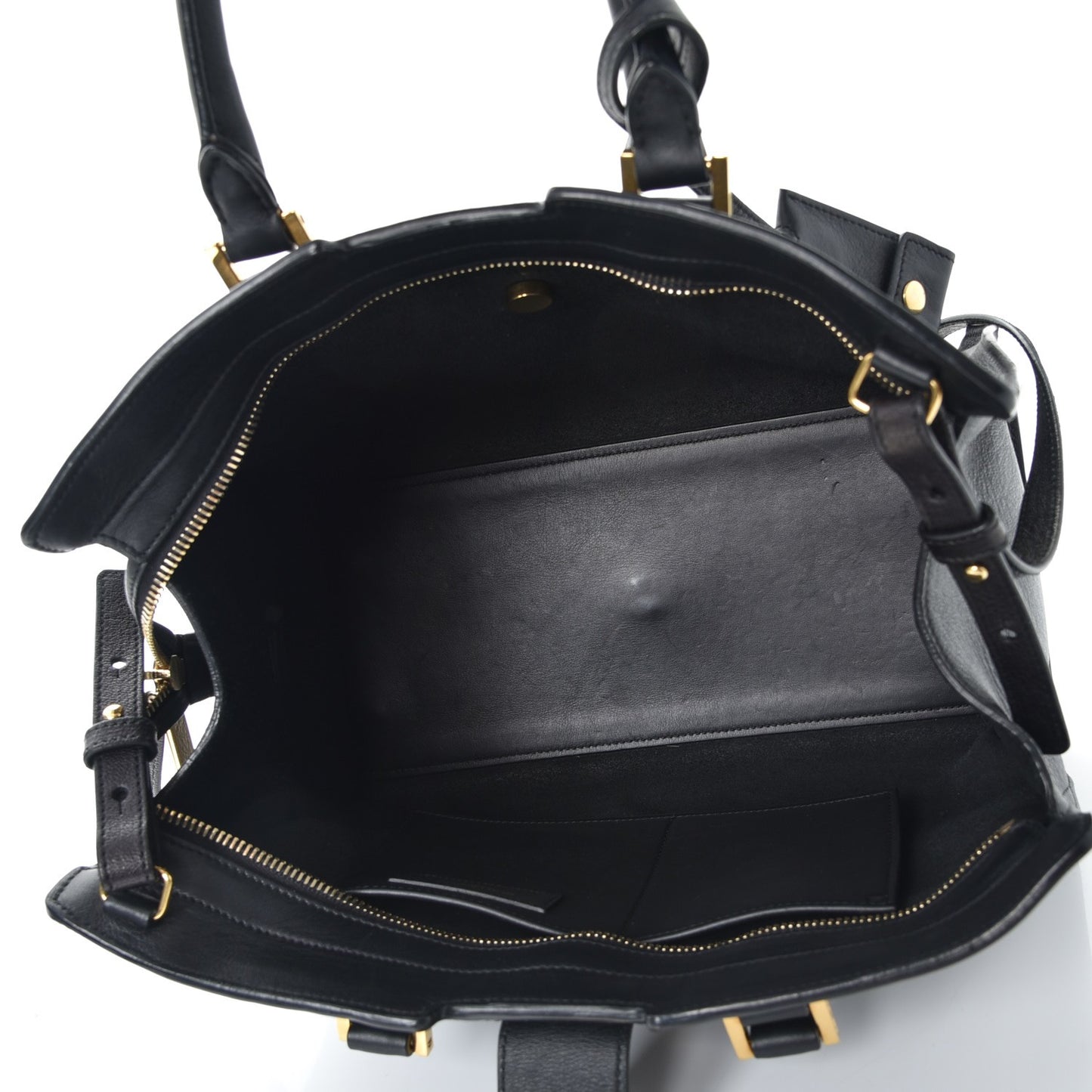 Calfskin Small Classic Y Cabas Black