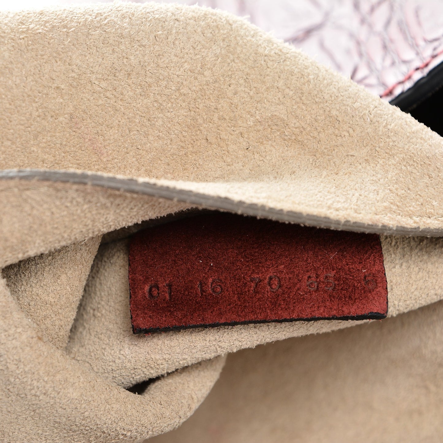 Calfskin Crocodile Embossed Drew Shoulder Bag Sienna Red