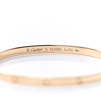 Cartier 18K Yellow Gold Small LOVE Bracelet 15 4 of 6