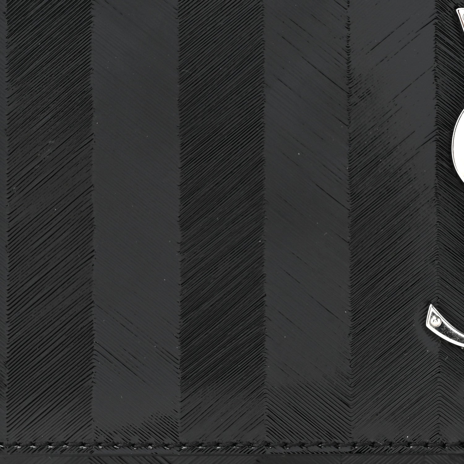 Saint Laurent Patent Textured Striped Small Classic Monogram Kate Tassel Satchel Black 8 of 10