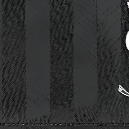 Saint Laurent Patent Textured Striped Small Classic Monogram Kate Tassel Satchel Black 8 of 10