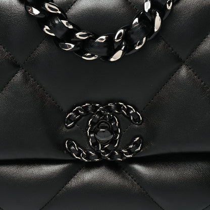 Chanel Lambskin Quilted Medium Chanel 19 Flap So Black 8 of 10